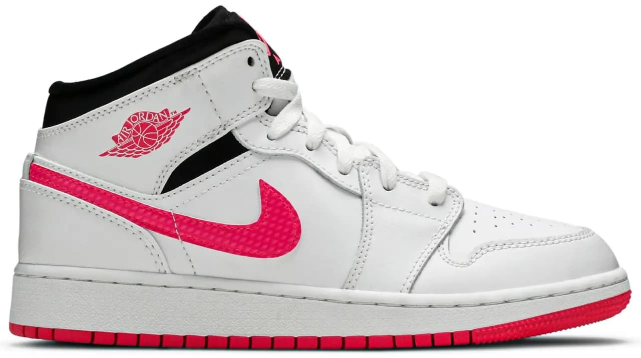 Giày Nike Air Jordan 1 Retro Mid GS 'Hyper Pink' 555112-106