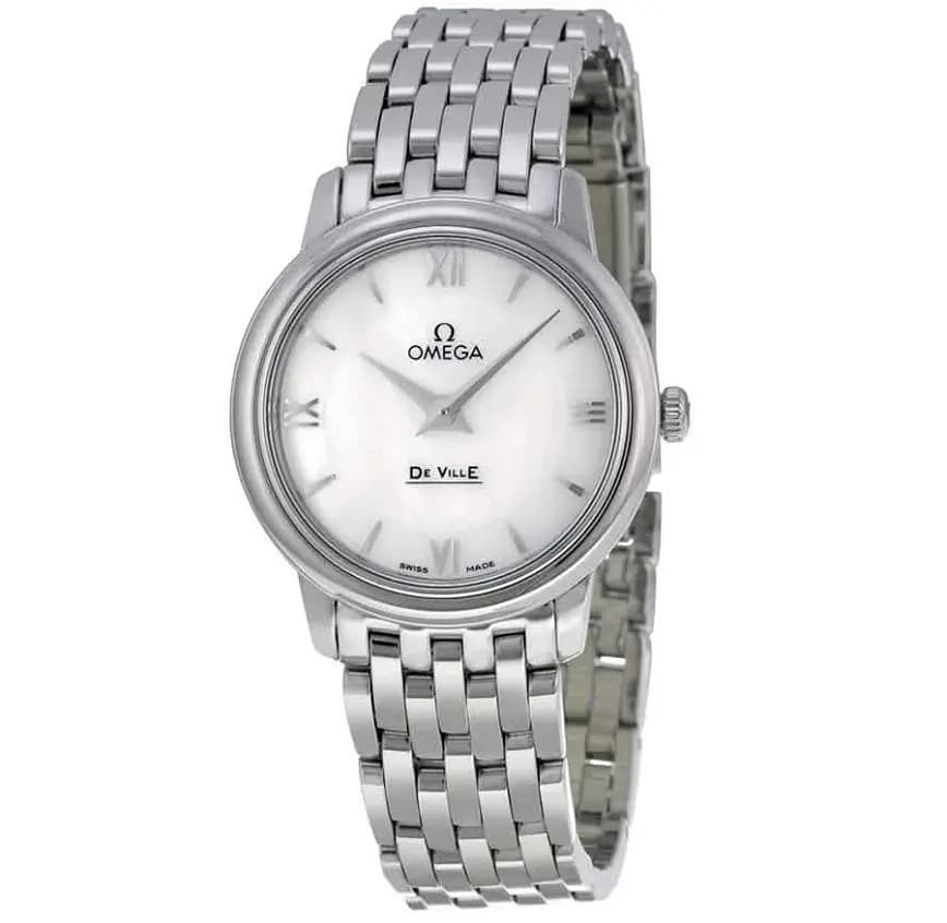 Đồng Hồ Omega De Ville Prestige Mother Of Pearl Dial Ladies 'Silver' 424-10-27-60-05-001