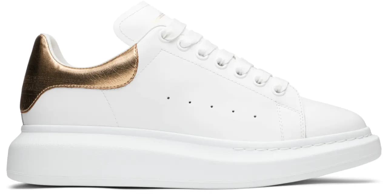 Giày Alexander McQueen Oversized Sneaker 'White Gold' 553680-WHNBG-9075