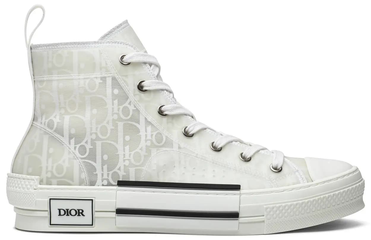 Giày Dior B23 High Dior Oblique White 3SH118YNT H060