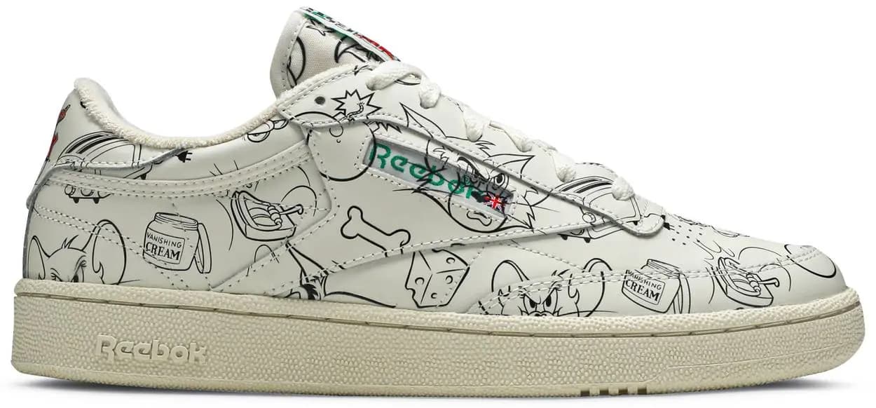 Giày Reebok Tom &amp; Jerry x Club C 'Sketch' FX4011