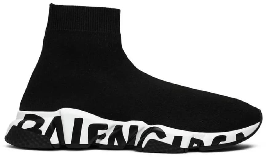 Giày Balenciaga Wmns Speed Trainer 'Black White'  605942 W05GE 1015