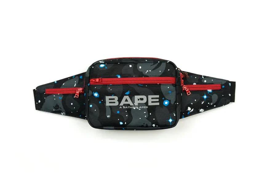 Túi Bape Space Camo Waist Bag Black B-SPCCMWSTBG-BK