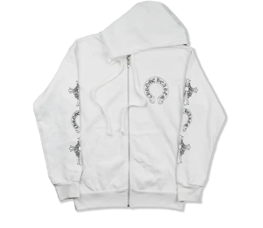 Áo Chrome Hearts Dagger Cross White Hoodie CH428 Áo Chrome Hearts Dagger Cross White Hoodie CH428