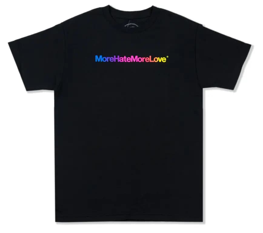 Áo Anti Social Social Club More Hate More Love Black Tee