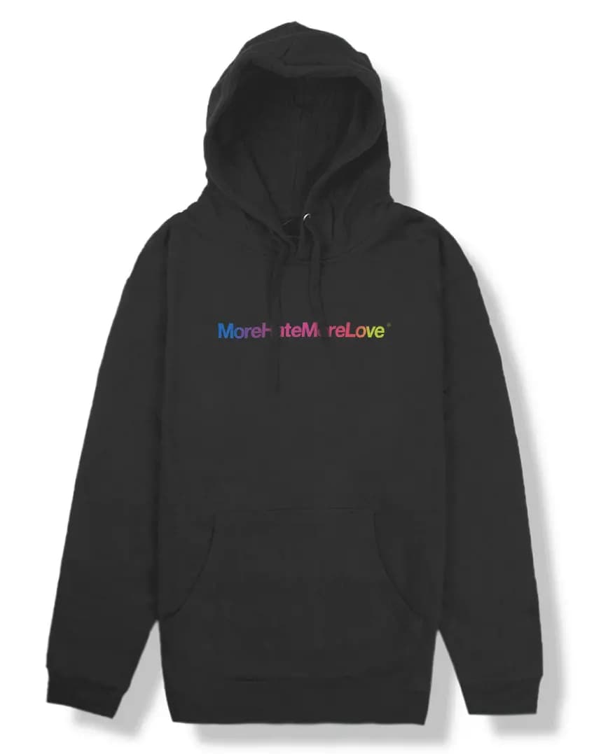 Áo Anti Social Social Club More Hate More Love Black Hoodie ASSC189