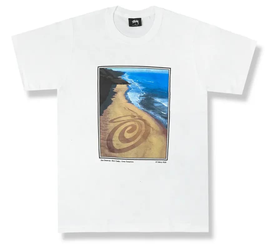 Áo Stussy Here Today Gone Tomorrow Tee White