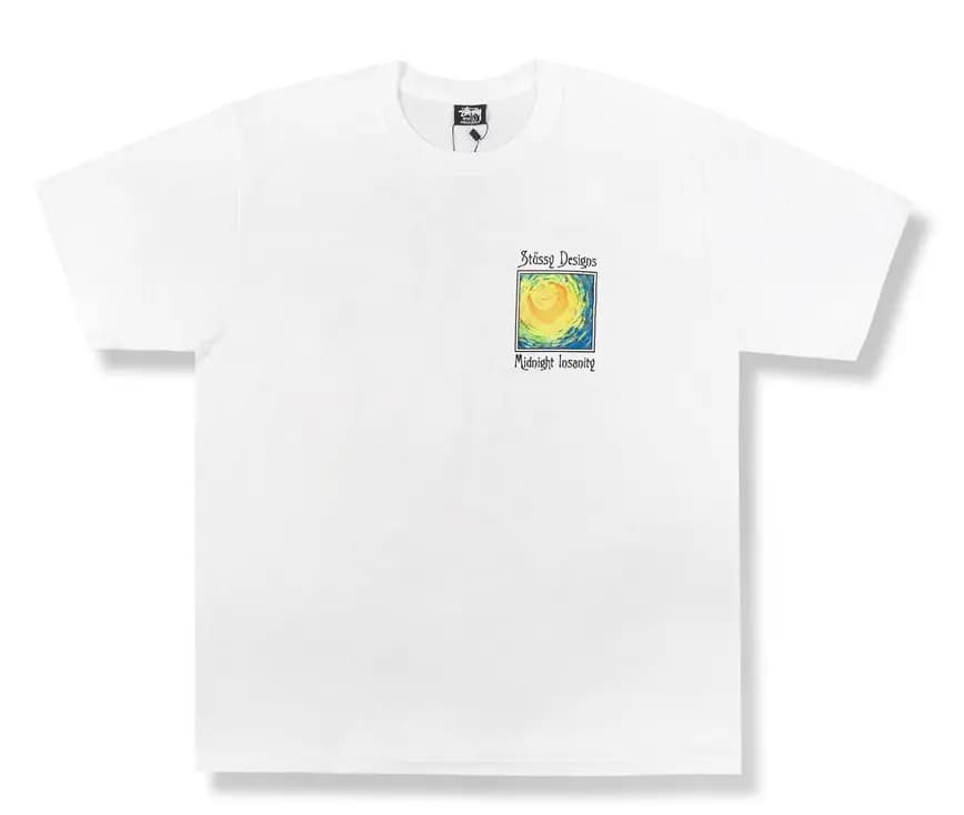 Áo Stussy Midnight Insanity Tee 'White'