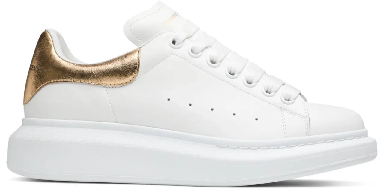 Giày Alexander McQueen 'White Light Gold' 553770-WHFBU-9075