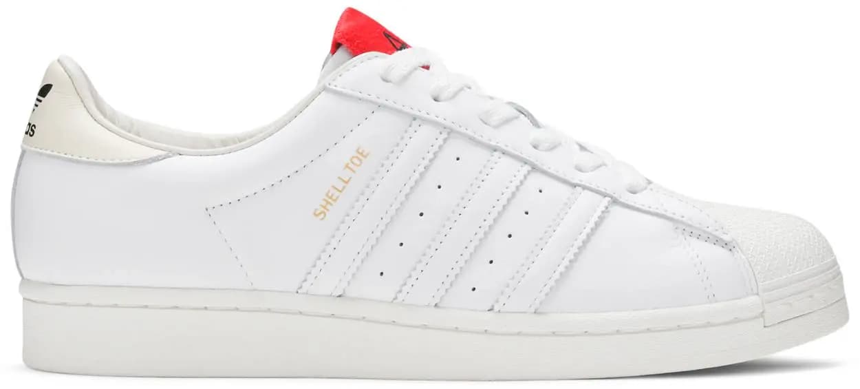 Giày Adidas 424 x Superstar Shell Toe 'White Scarlet' FW7624