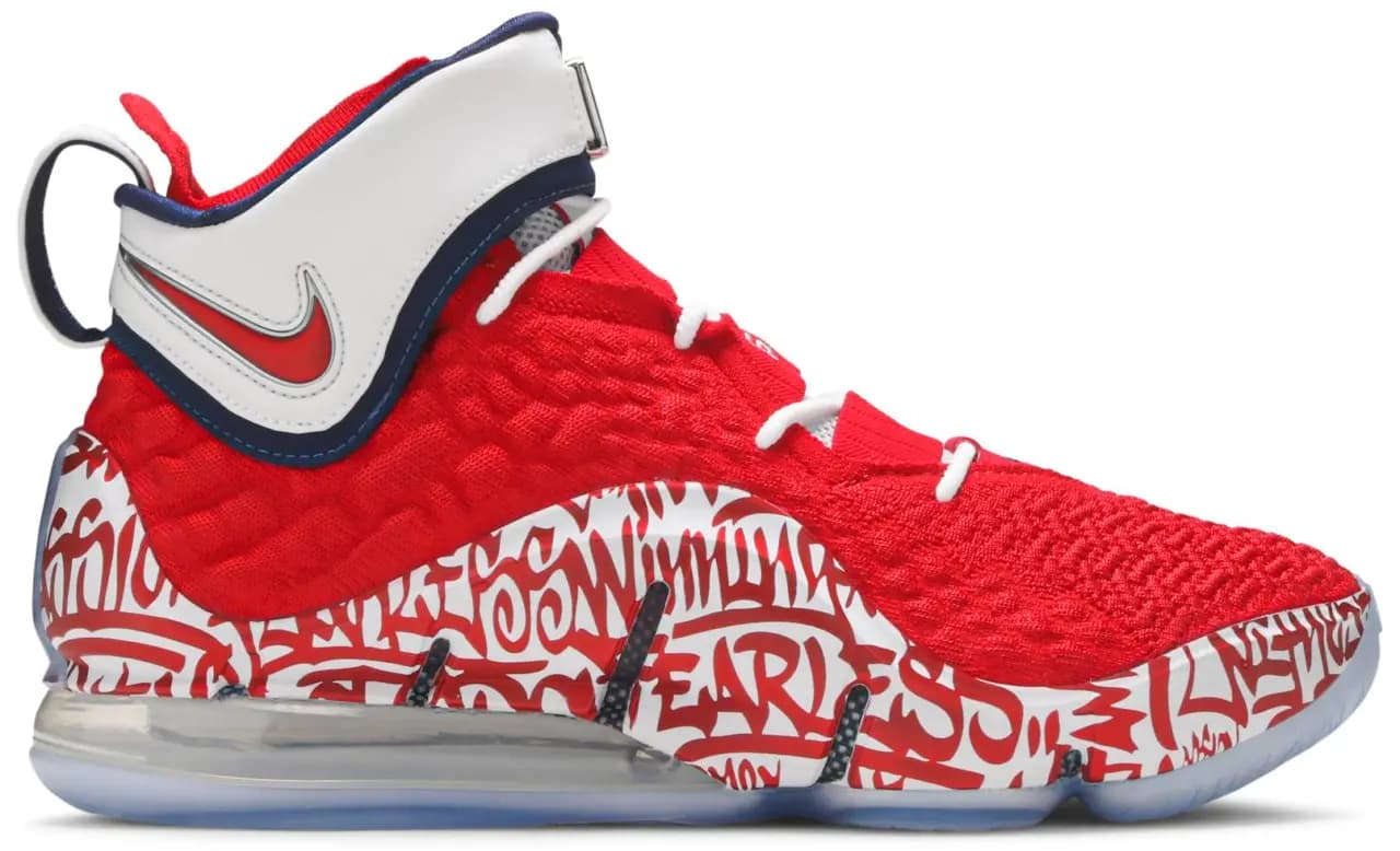 Giày Nike LeBron 17 'LeBron 4 Red Graffiti' CT6047-600 Giày Nike LeBron 17 'LeBron 4 Red Graffiti' CT6047-600