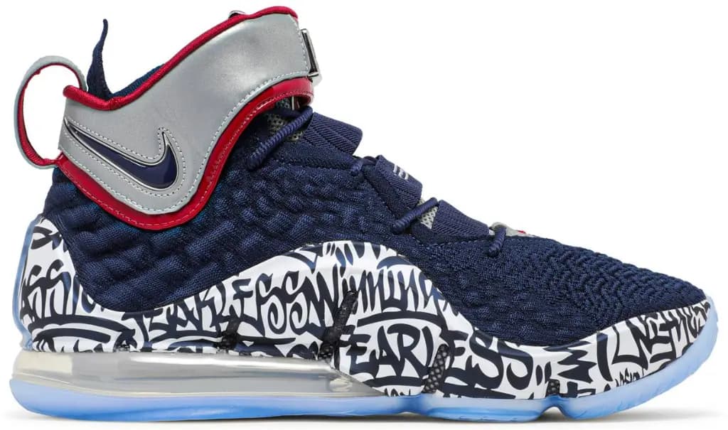 Giày Nike LeBron 17 'LeBron 4 Cold Blue Graffiti' CT6047-400 Giày Nike LeBron 17 'LeBron 4 Cold Blue Graffiti' CT6047-400