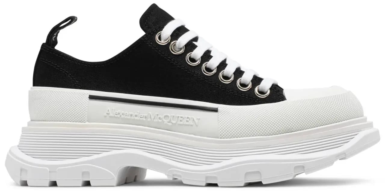 Giày Alexander McQueen Tread Slick 'Black White' 611705-W4L32-1070