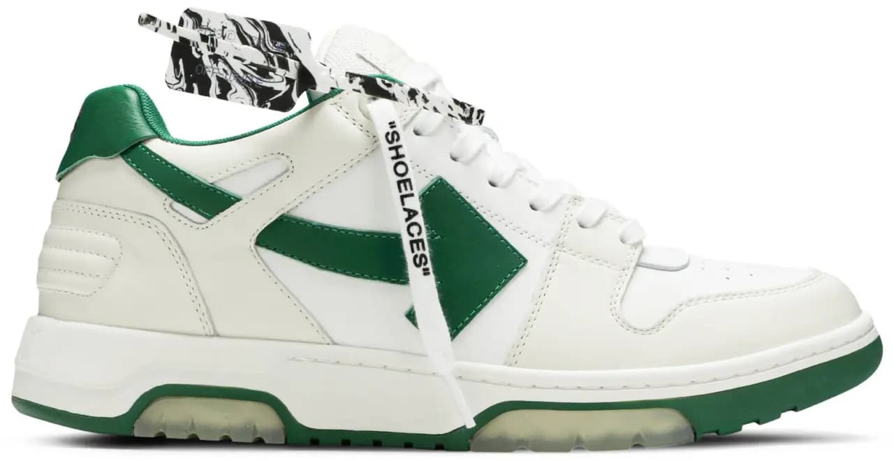 Giày Off-White Out of Office Low 'White Green' OMIA189F20LEA001-0155