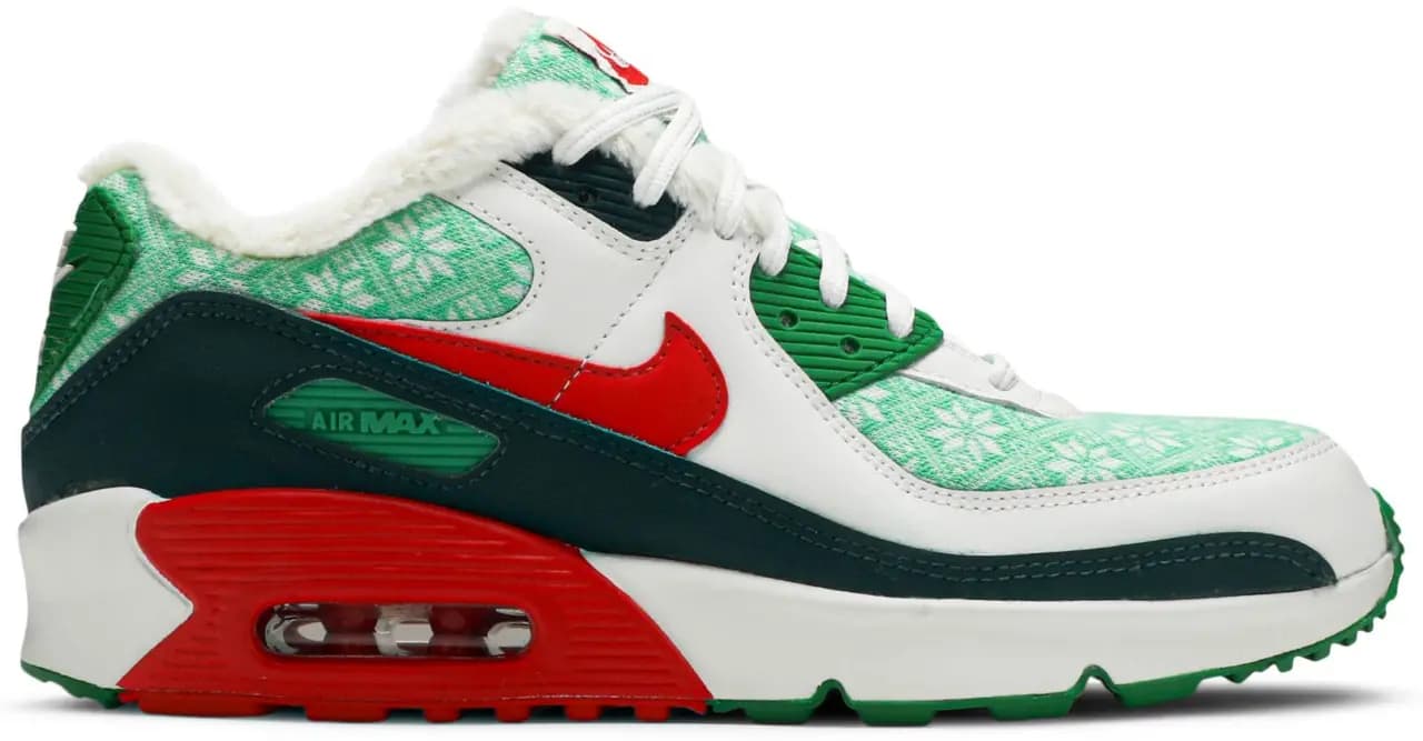 Giày Nike Air Max 90 GS 'Christmas Sweater' DC1621-100