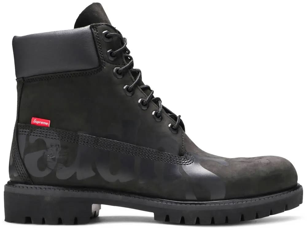 Giày Timberland Supreme x 6 Inch Premium Waterproof Boot 'Big Logo Black' TB-0A2MSQ-001