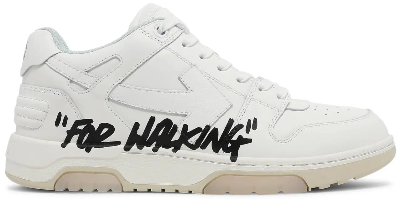 Giày Off White Out of Office Low 'For Walking White Black' OMIA189S21LEA004 0101