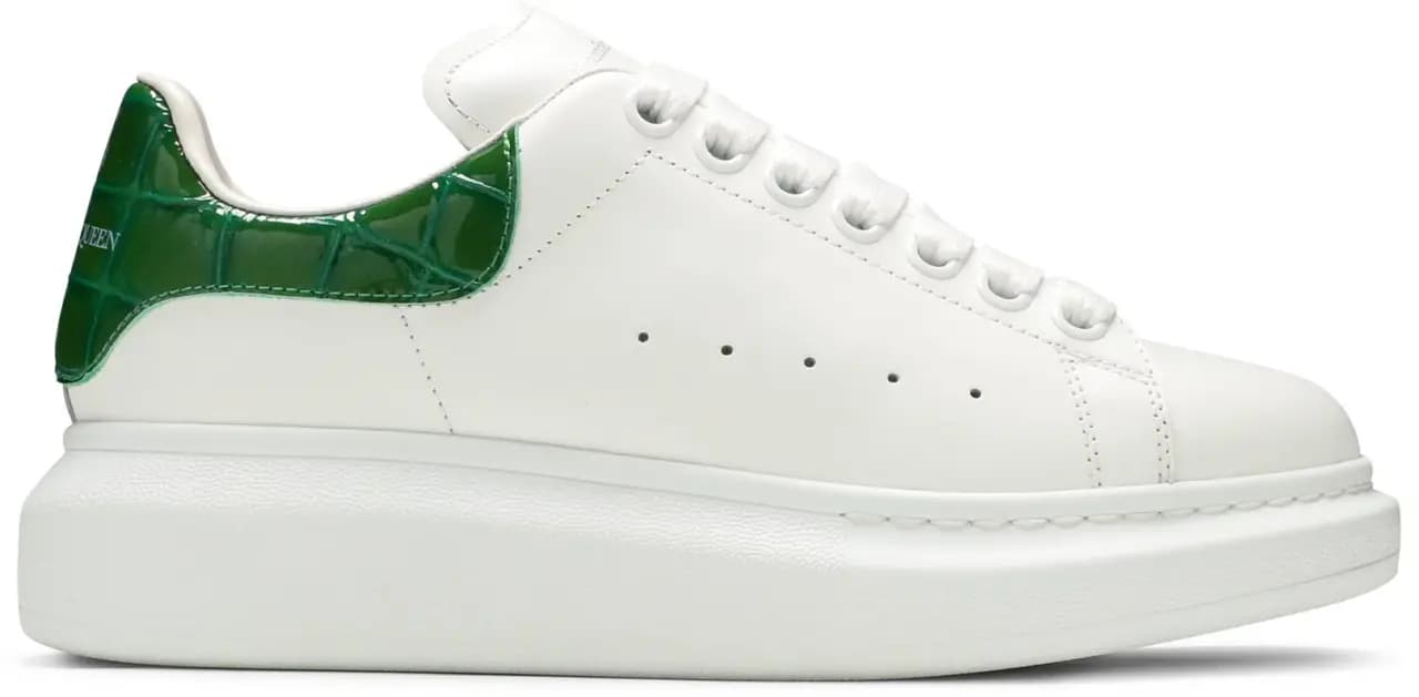 Giày Alexander McQueen 'White Chrome Green' 553770-WIAF8-9409