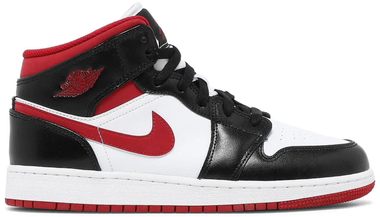 Giày Nike Air Jordan 1 Mid GS 'Black Gym Red' DJ4695-122