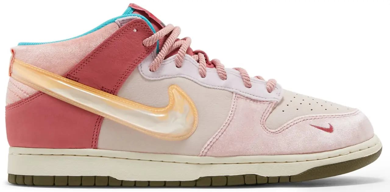 Giày Nike Social Status x Dunk Mid 'Strawberry Milk' DJ1173-600