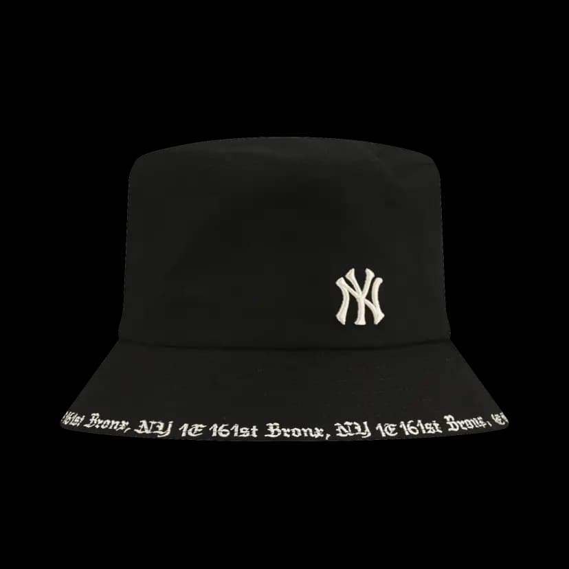 Mũ MLB Gothic Stadium Bucket Hat New York Yankees Black 32CPHG011-50L