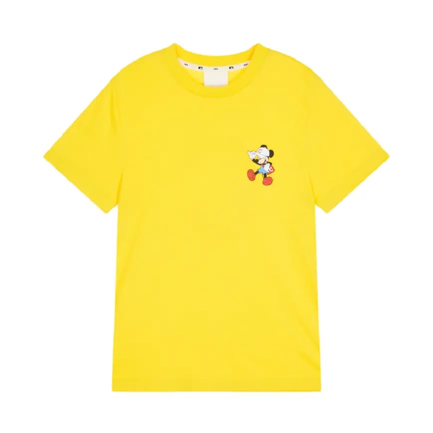 Áo MLB X Disney Action Short Sleeve T Shirrt Cleveland Indians 31TSK2031-45Y