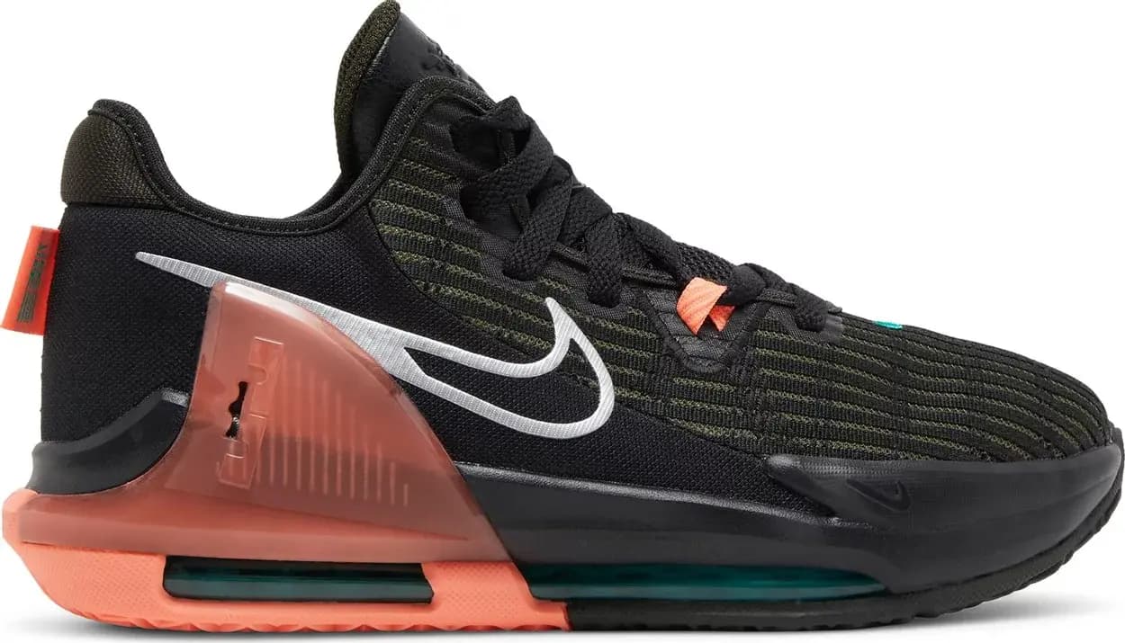 Giày Nike LeBron Witness 6 GS 'Black Crimson Pulse' DD0423-001