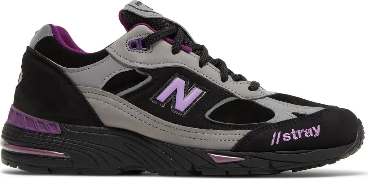 Giày New Balance Stray Rats x 991 'Black Purple' W991SRP