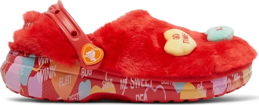 Dép Crocs Sweethearts x Clog Classic Fur 'Valentine's Day' 207741-610