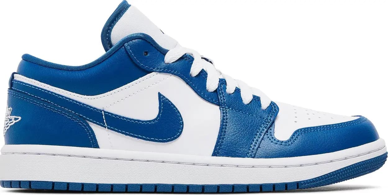 Giày Nike Air Jordan 1 Low 'White Dark Marina Blue' DC0774-114