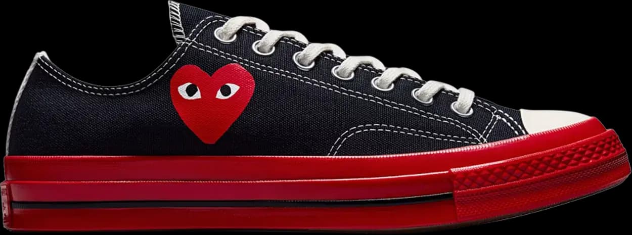 Giày Converse Comme des Garçons Play x Chuck 70 Low 'Black Red' A01795C