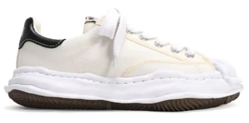 Giày Maison Mihara Yasuhiro Blakey OG Sole Canvas Low-top A06FW704-WHITE