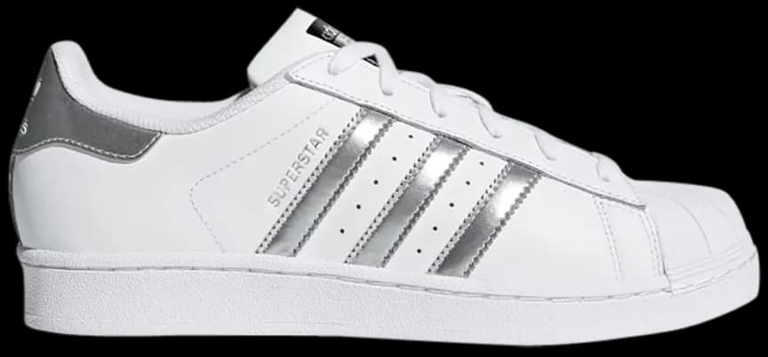 Giày Adidas Superstar 'White Silver Metallic' AQ3091