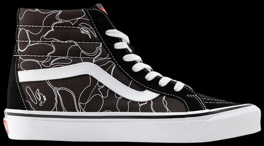 Giày Vans BAPE x Sk8-Hi 38 DX 'Lined Camo' VN0A38GF7BG