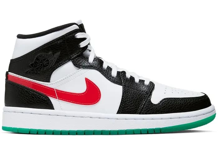Giày Nike Air Jordan 1 Mid 'Alternate Swooshes Red Yellow' BQ6472-063