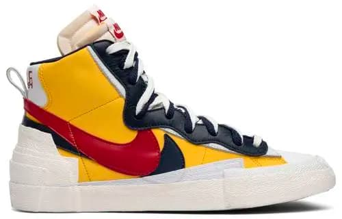 Giày Sacai x Nike Blazer Mid 'Maize Navy' BV0072-700