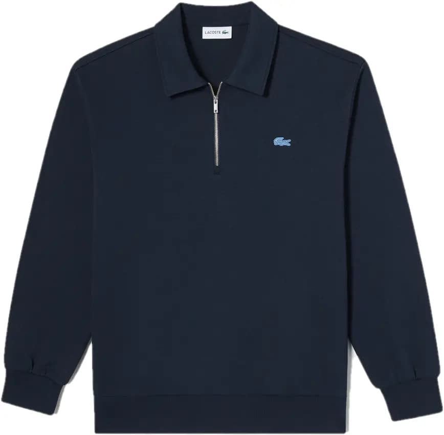 Áo Lacoste Color Croc Collar Half Zip-up Sweatshirt 'Blue' SH222E-53G-HDE