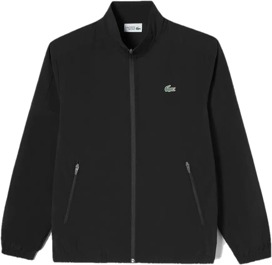 Áo Lacoste Solid Woven Windbreaker 'Black' SH212E-53G-031