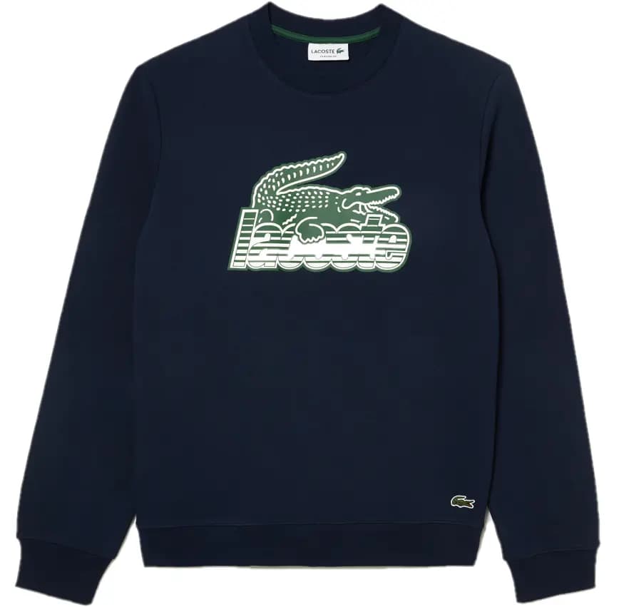 Áo Lacoste Round Neck Fleece Sweatshirt 'Blue' SH5087-53G-166