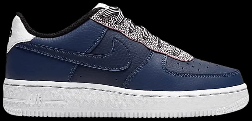 Giày Nike Air Force 1 LV8 4 GS 'Pebble Print Midnight Navy' CN5715-400
