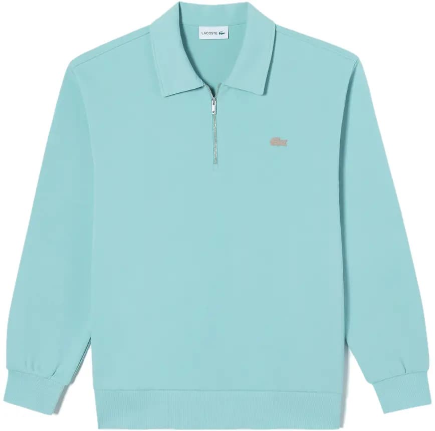 Áo Lacoste Color Croc Collar Half Zip-up Sweatshirt 'Light Blue' SH222E-53G-LGF