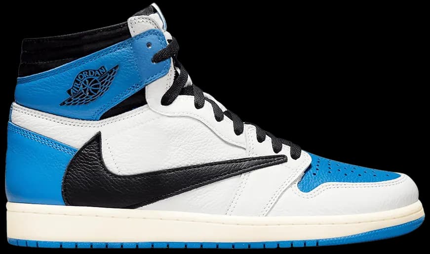 Giày Nike Fragment Design x Travis Scott x Air Jordan 1 Retro High 'Military Blue' DH3227-105