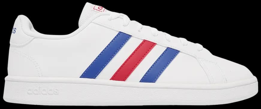 Giày Adidas Grand Court Base 'White Blue Active Red' EE7901