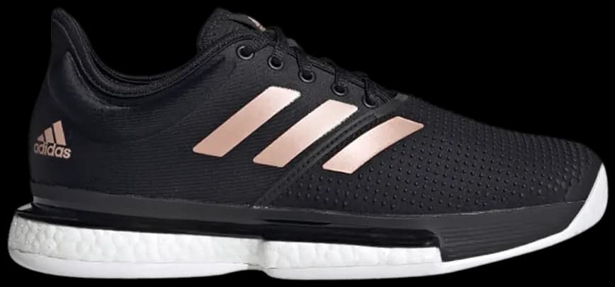 Giày Tennis Adidas Wmns SoleCourt 'Black Copper Metallic' FU8133