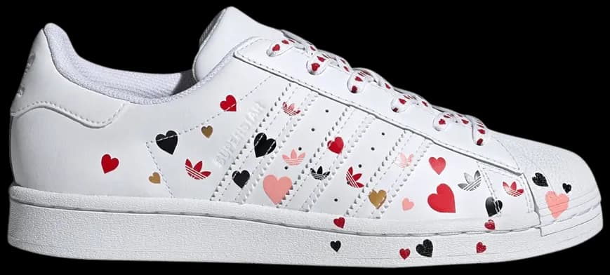Giày Adidas Superstar Valentines Day 2020 'Splash Heart' FV3289