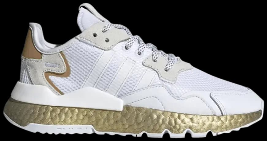Giày Adidas Wmns Nite Jogger 'White Gold Metallic' FV4138