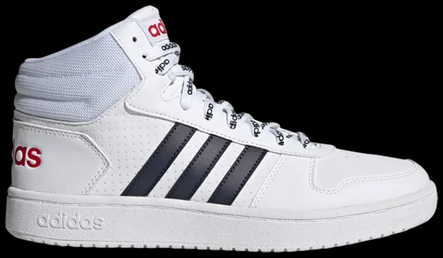 Giày Adidas Hoops 2.0 Mid 'White Legend Ink' FW4478