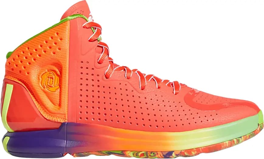 Giày Adidas D Rose 4 Restomod 'Solar Red Rainbow' FX5014
