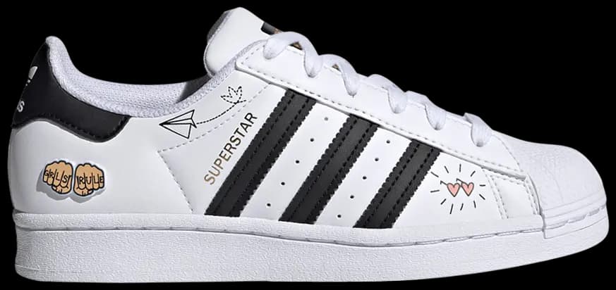 Giày Adidas Superstar J 'Girls Rule White' FX5202