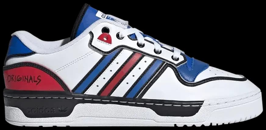 Giày Adidas Rivalry Low 'White Blue Scarlet' FY3120